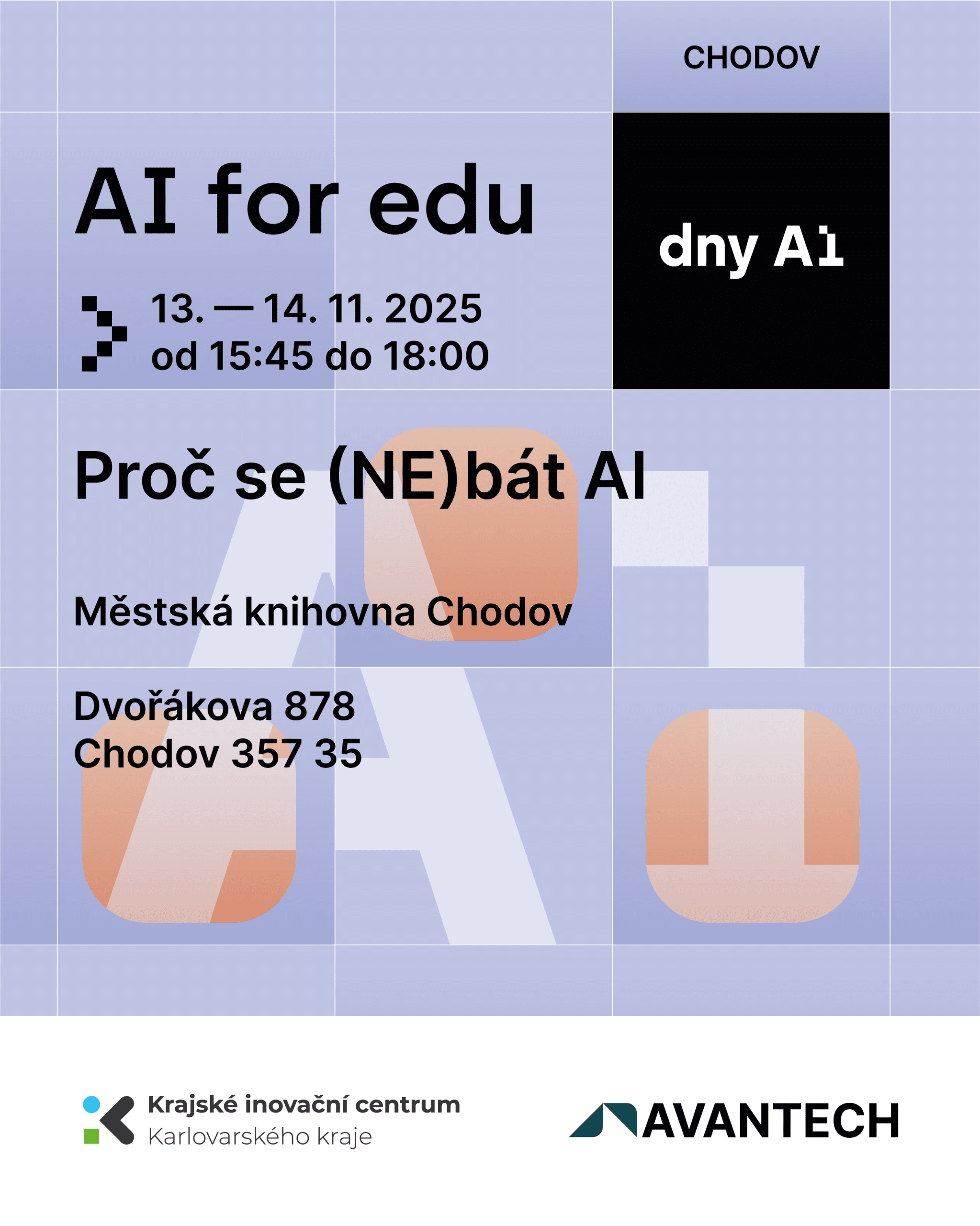 Pozvánka na workshop proč se (ne)bát AI.